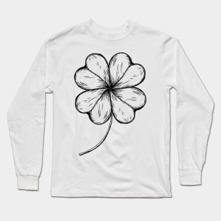 Irish Shamrock Four-leaf Lucky Clover Long Sleeve T-Shirt